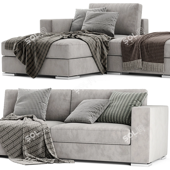 Modern Jesse Alfred Sofa Set 3D model image 4