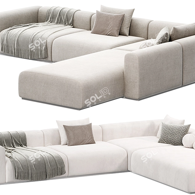 Contemporary MAHÈ Sofa Design 3D model image 2