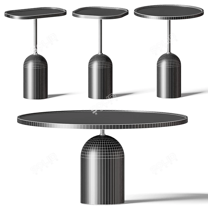 Modern Ekero Coffee Side Tables 3D model image 2