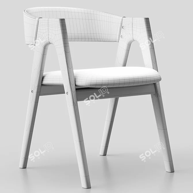 RIN Kitchen Chair in Three Colors 3D model image 3
