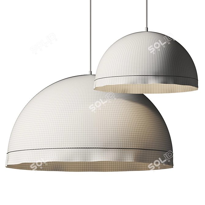 Elegant Plancton Pendant Light 3D model image 3