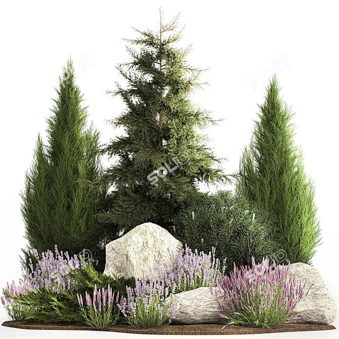 Alpine Meadow Set 1194 3D model image 1