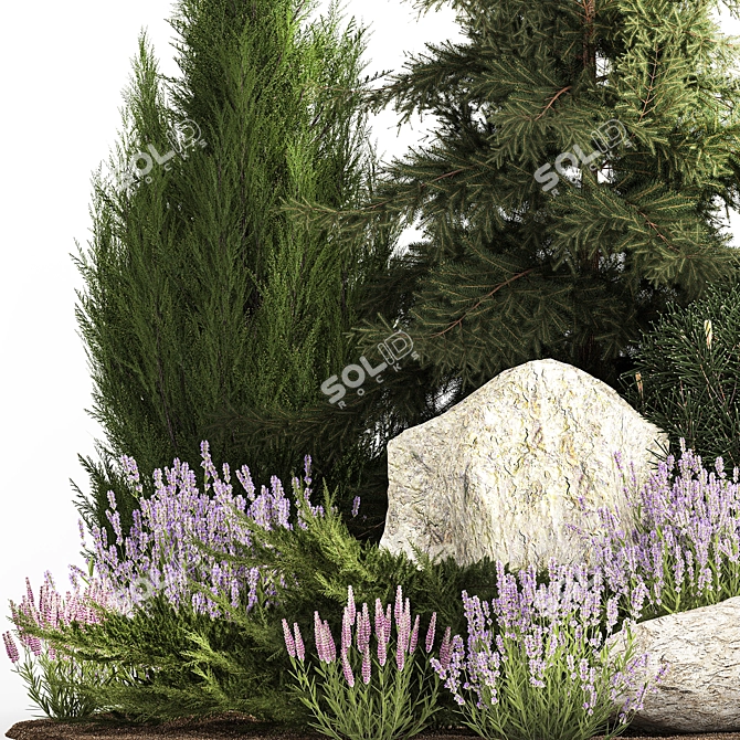 Alpine Meadow Set 1194 3D model image 2