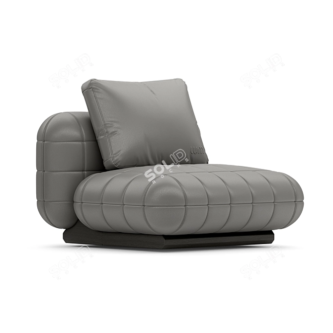 Ergonomic LUM Tetris Lounge Chair 3D model image 3