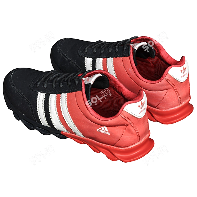 Athletic Adidas Shoes Texture 4000x4000 3D model image 2