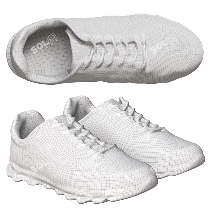 Athletic Adidas Shoes Texture 4000x4000 3D model image 3