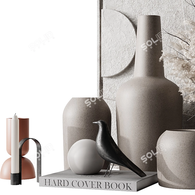 Minimalist Vase Set Kristina Dam 3D model image 4