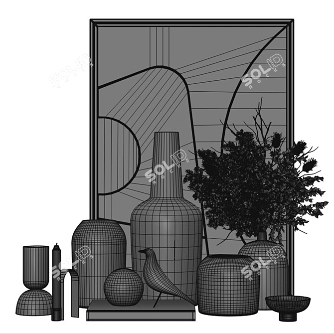 Minimalist Vase Set Kristina Dam 3D model image 5