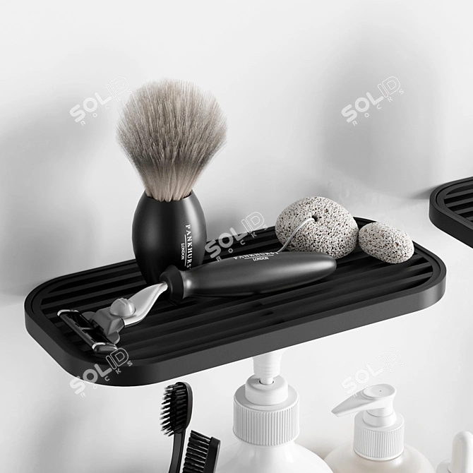 Modern Dornbracht Accessories Set 3D model image 6