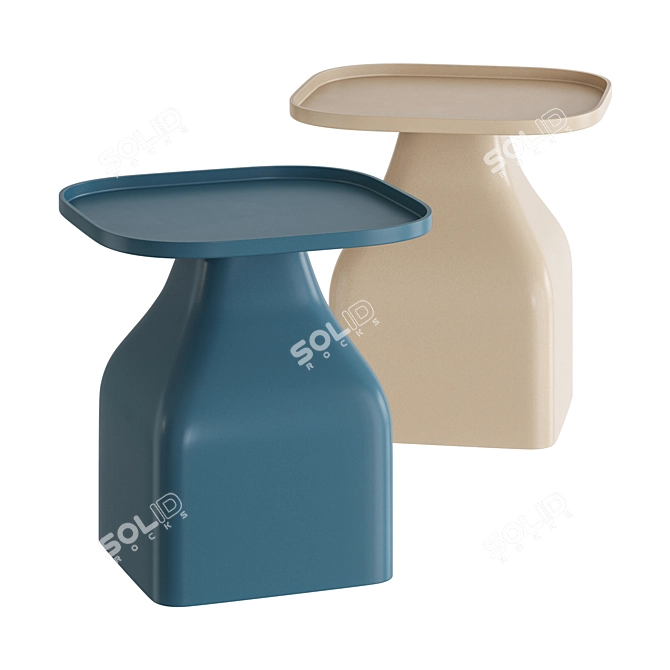 ERVIN Side Table in Polypropylene 3D model image 1