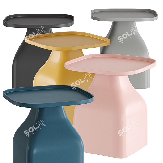 ERVIN Side Table in Polypropylene 3D model image 2