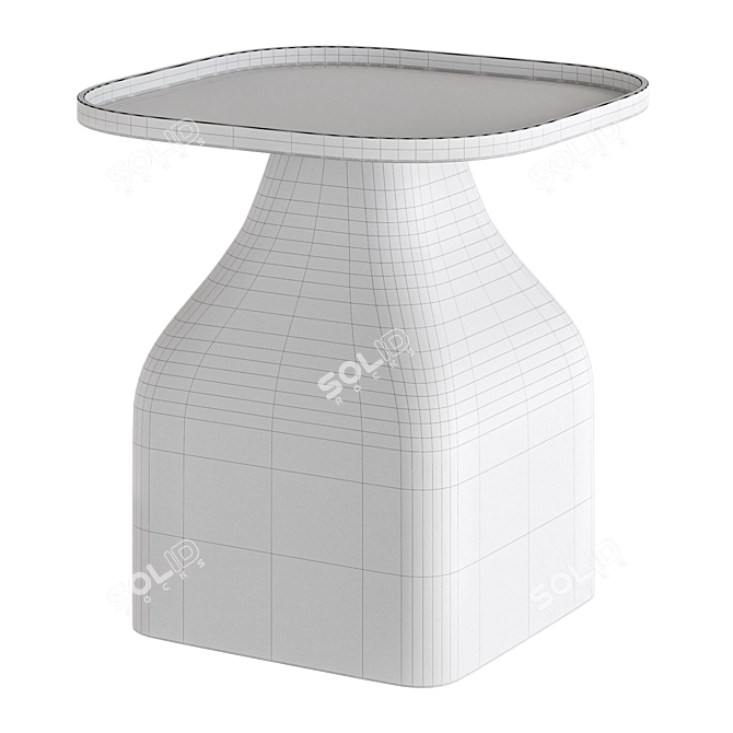 ERVIN Side Table in Polypropylene 3D model image 3