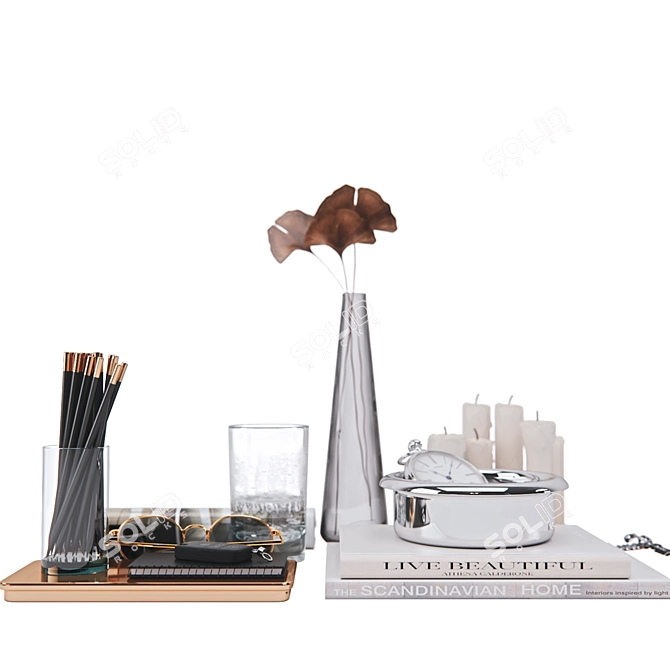 Decor Set with 3D Models 3D model image 2