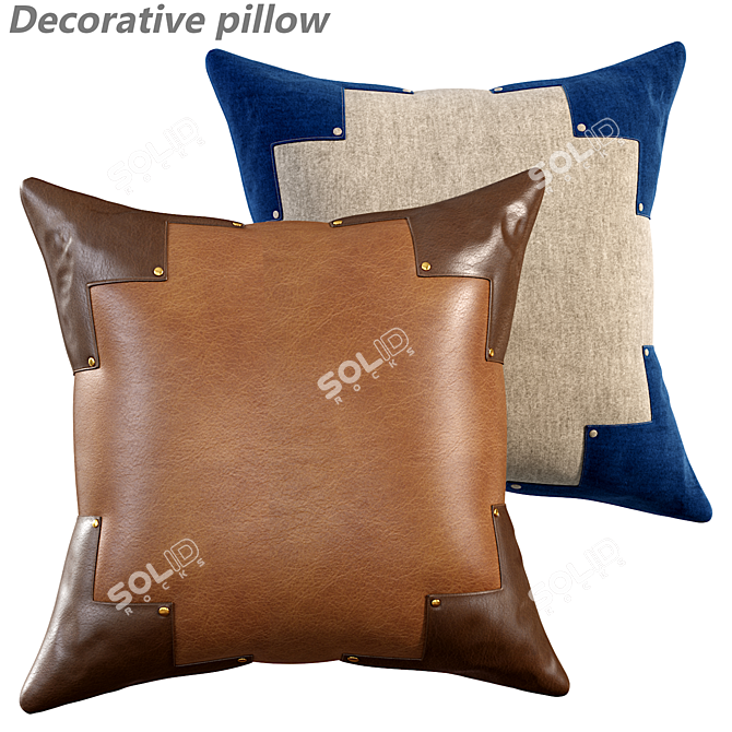 Elegant Pillow Set 625 3D model image 1