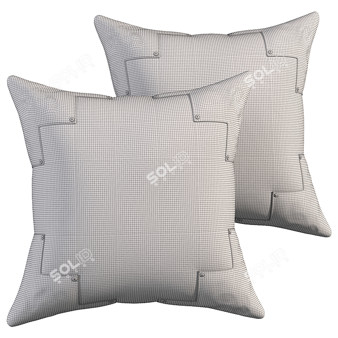 Elegant Pillow Set 625 3D model image 2