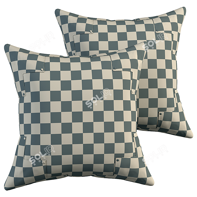 Elegant Pillow Set 625 3D model image 3