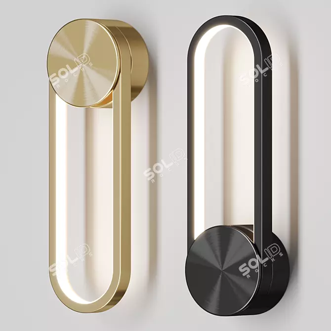 Modern Wall Sconce Fixture: ALONG 3D model image 3