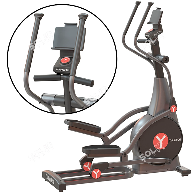 YAMAGUCHI Elliptic Cross Trainer 3D model image 2