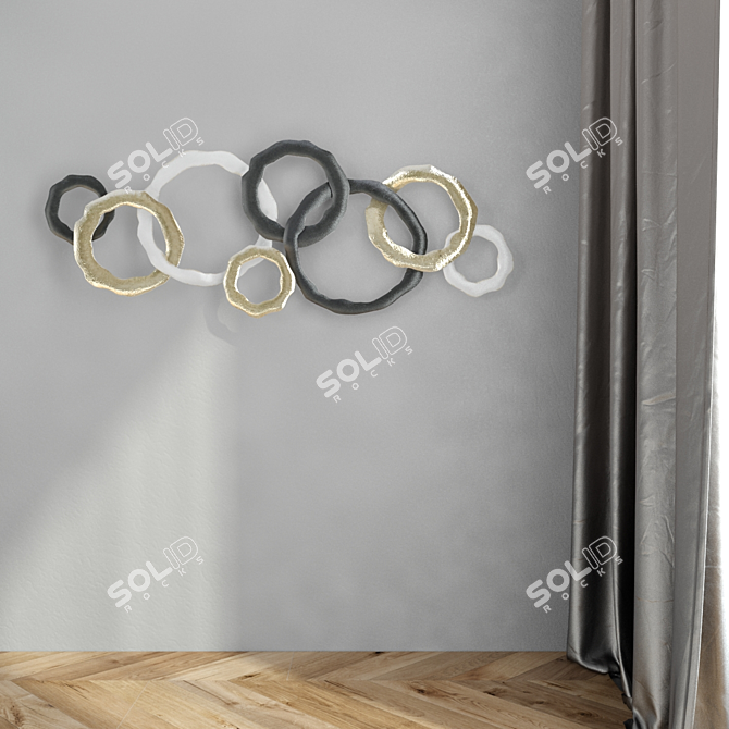  Wall Pano Rings with Smooth Finish 3D model image 2