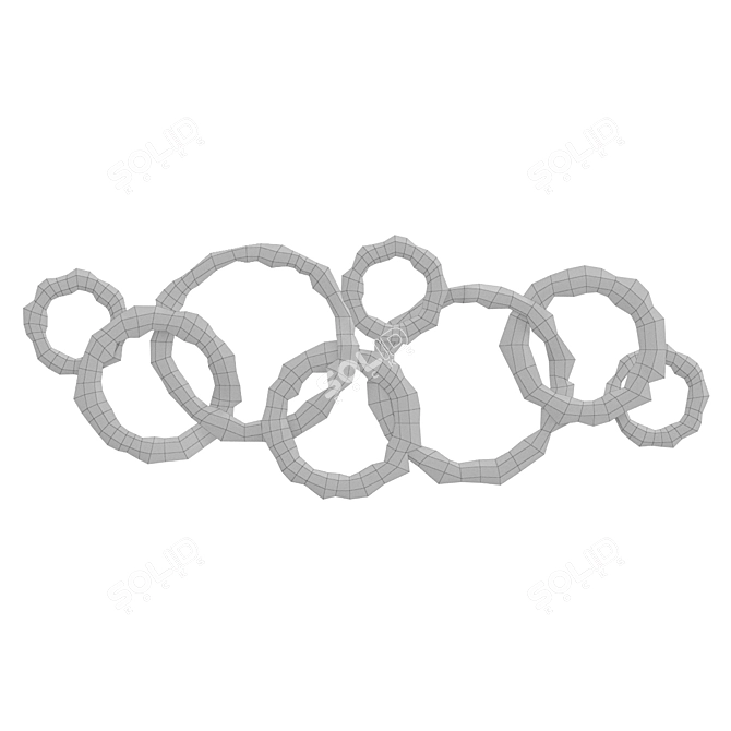  Wall Pano Rings with Smooth Finish 3D model image 3