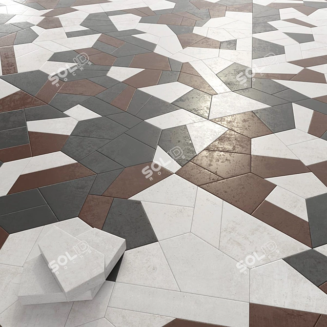 Polygon Decor Collection Set 3D model image 1