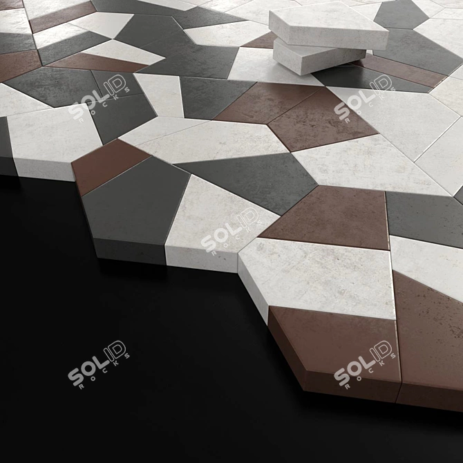 Polygon Decor Collection Set 3D model image 5