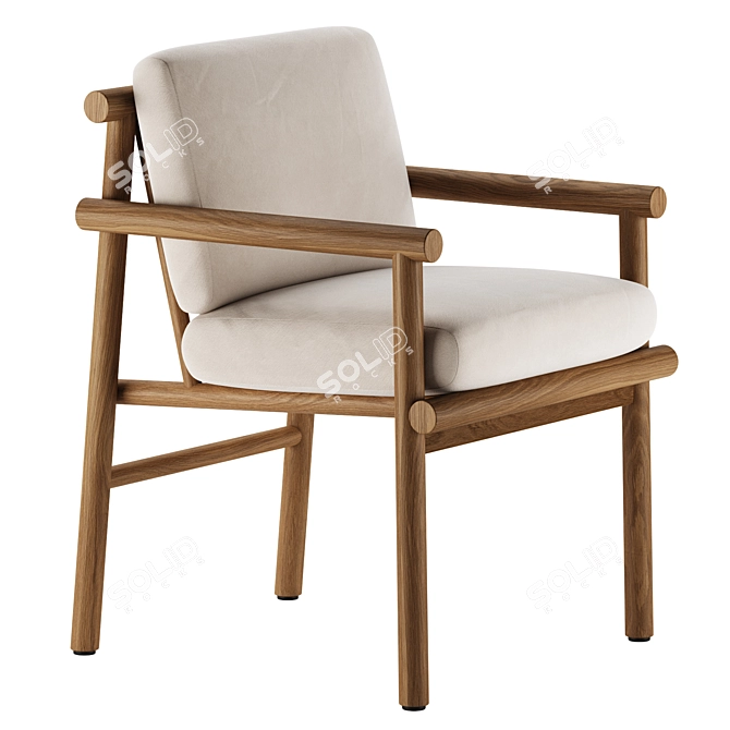  Ayana Chair: Elegant Modern Design 3D model image 1