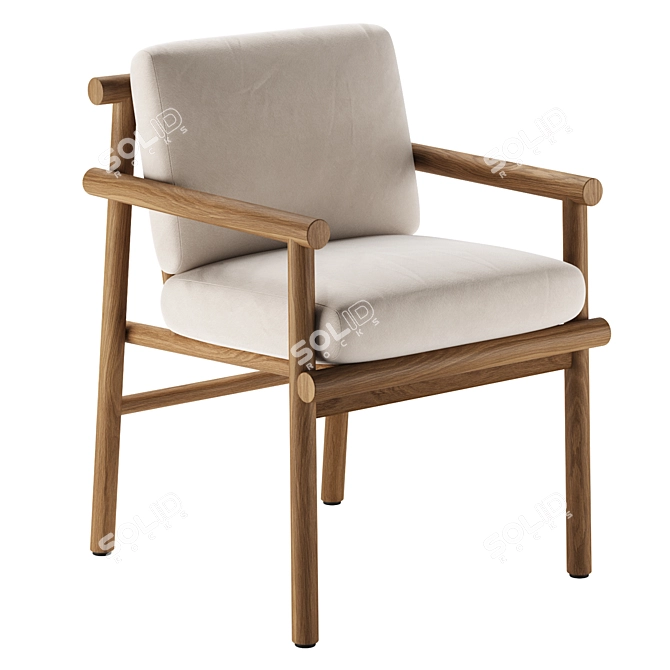  Ayana Chair: Elegant Modern Design 3D model image 2