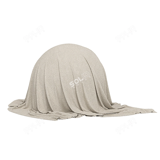 Soft Velvet Fabric Collection 3D model image 4