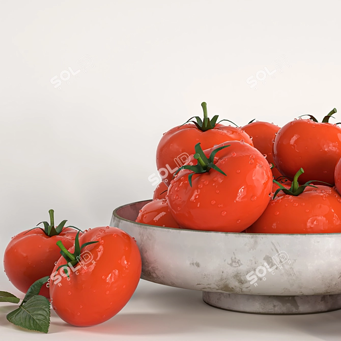 3D Tomato Dish Model Collection 3D model image 1