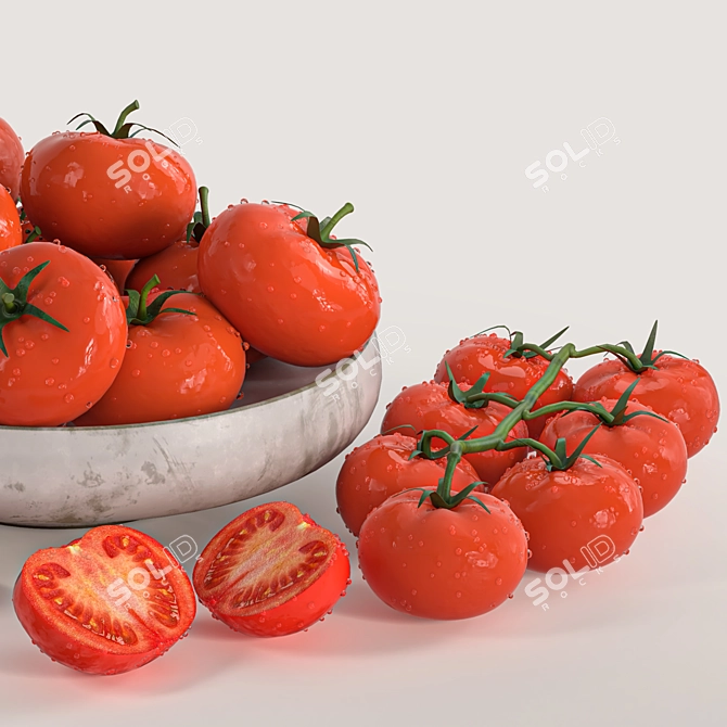 3D Tomato Dish Model Collection 3D model image 3