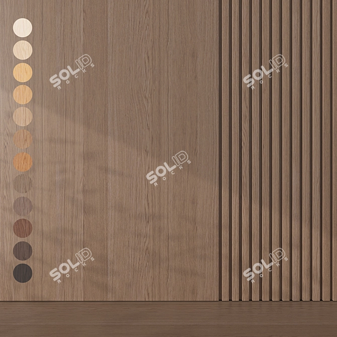Oak Wood Texture Pack 083 3D model image 1