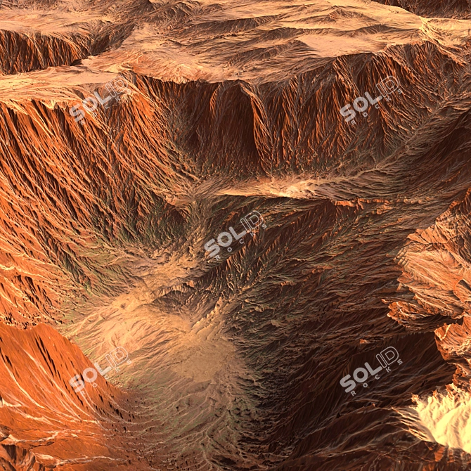 Canyon 3D Model Rendering 3D model image 1