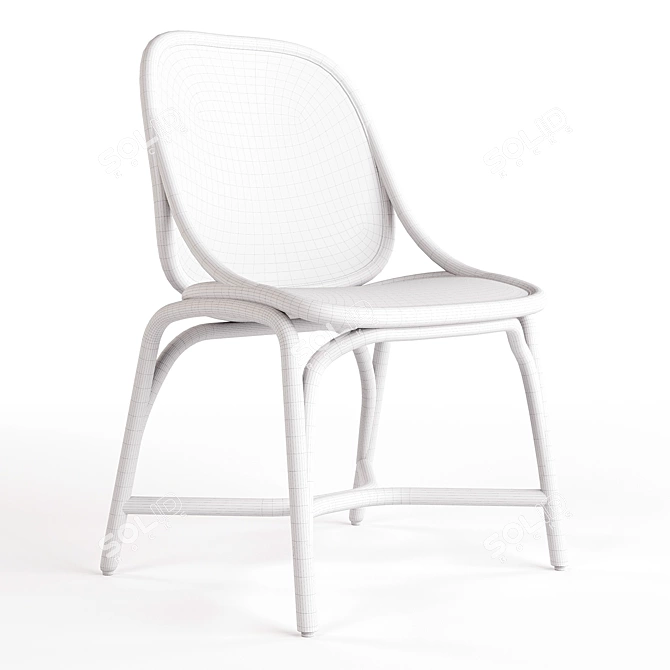 Jaime Hayon Rattan Dining Chair 3D model image 3