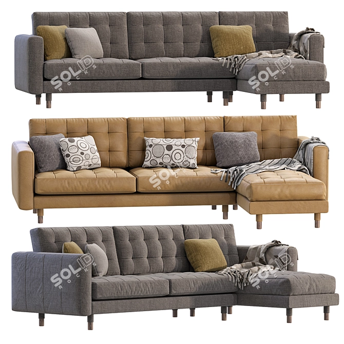 Elegant MORABO Sofa for Home 3D model image 1