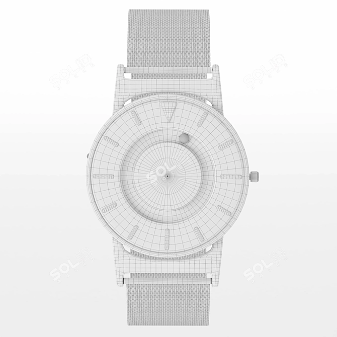 Magnetized Ball Bearings Wristwatch 3D model image 4