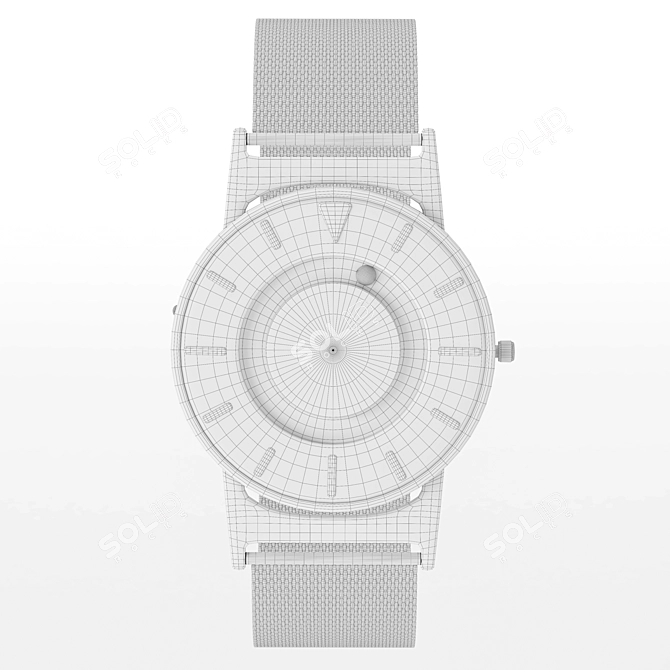 Magnetized Ball Bearings Wristwatch 3D model image 9