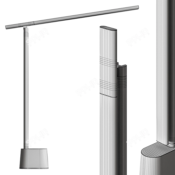 Baseus LED Table Lamp, Adjustable 3D model image 5