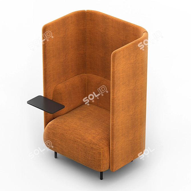 Ergonomic Office Chair Pedrali BuddyHub 3D model image 2