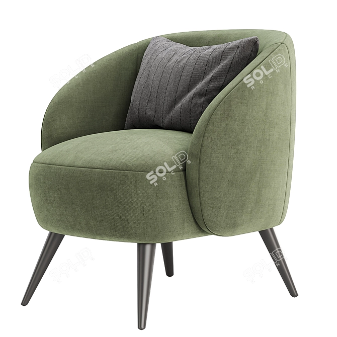 Title: Modern Mylo Accent Chair 3D model image 5