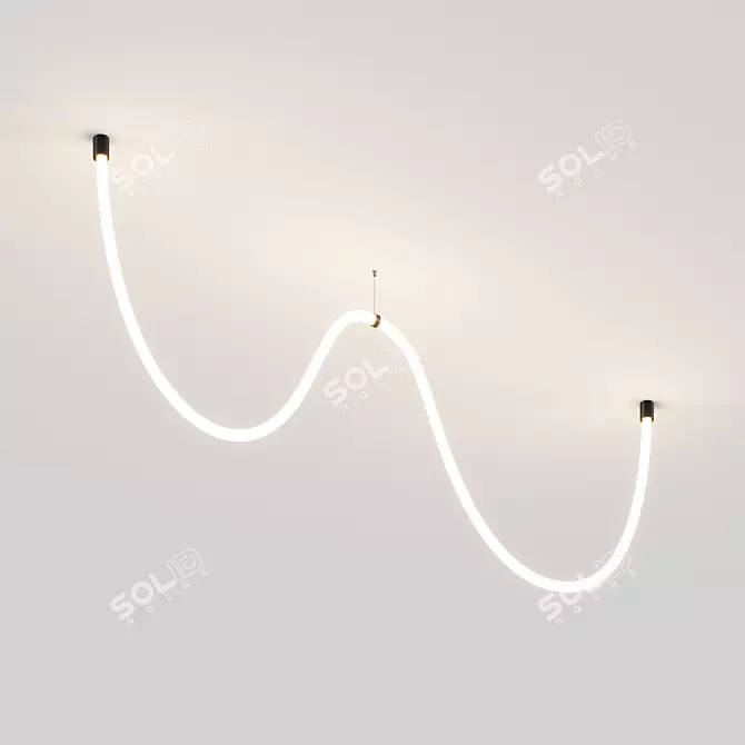 Modern LED GhostLight Fixture 3D model image 1