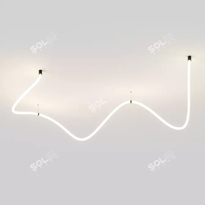 Modern LED GhostLight Fixture 3D model image 3