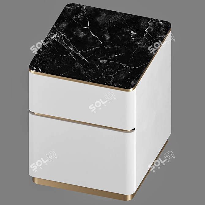 Customizable Frandiss Bedside Table 3D model image 2