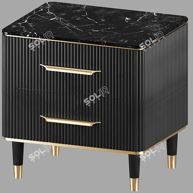 Customizable Bedside Table by Frandiss 3D model image 2