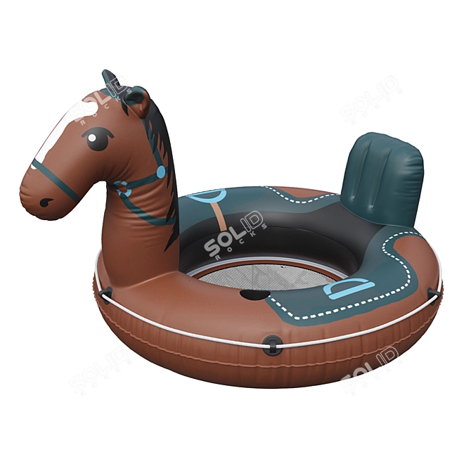 Luxury Horse Pool Float 3D model image 2