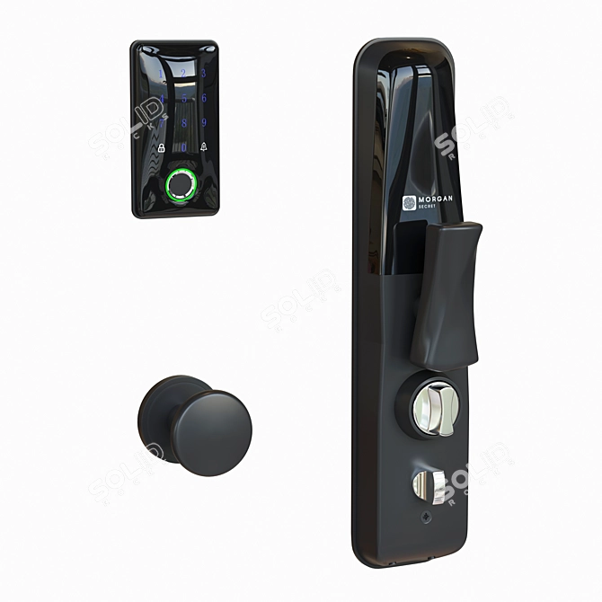 Biometric Smart Lock System 3D model image 1