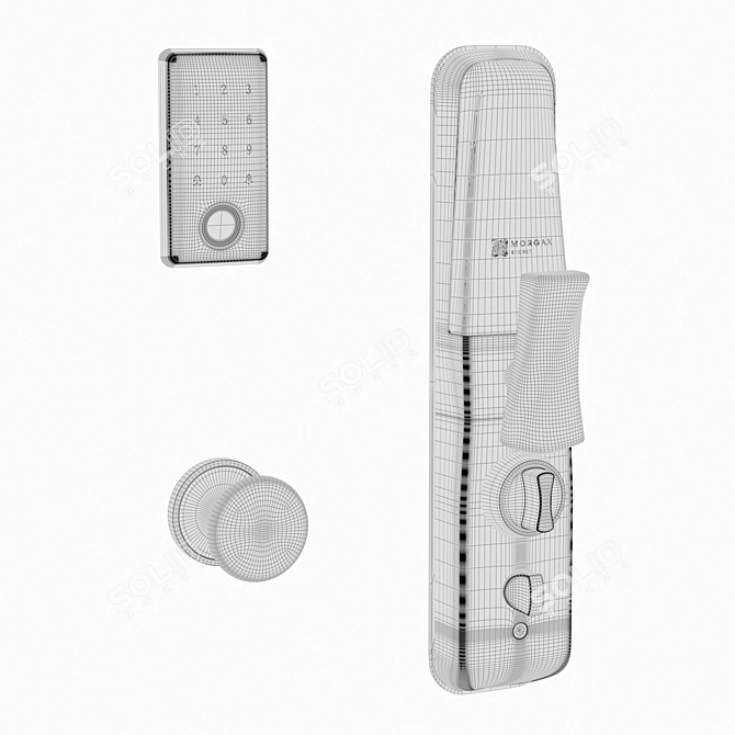 Biometric Smart Lock System 3D model image 2