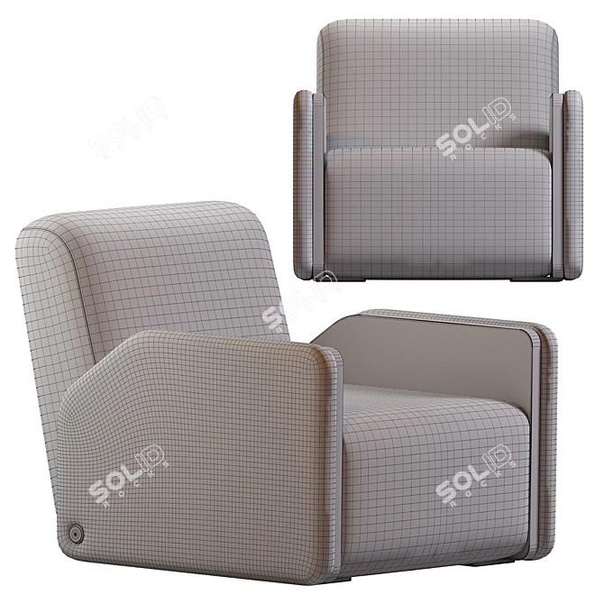 Modern Design OSCAR Armchair 3D model image 5