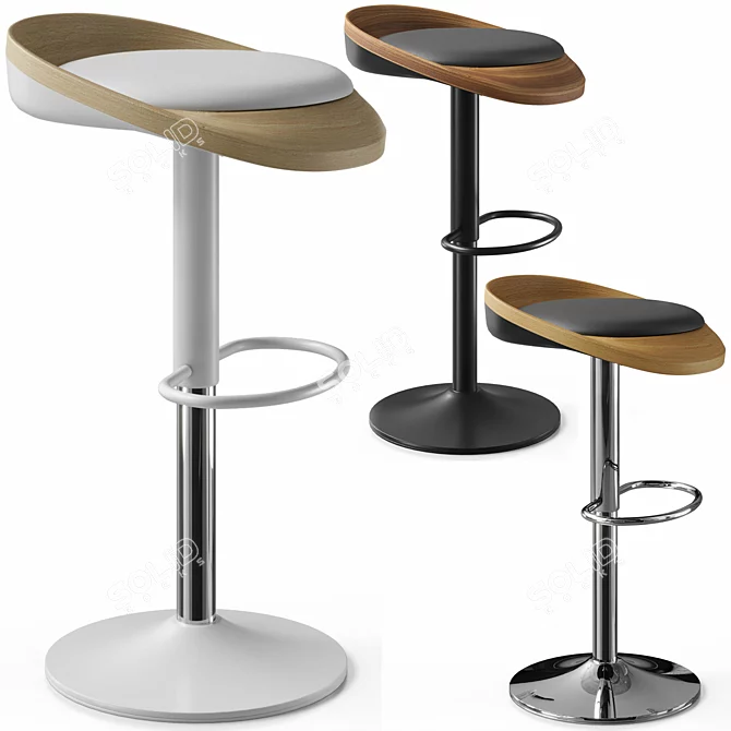 GOE Bar Stool by Montly 3D model image 1