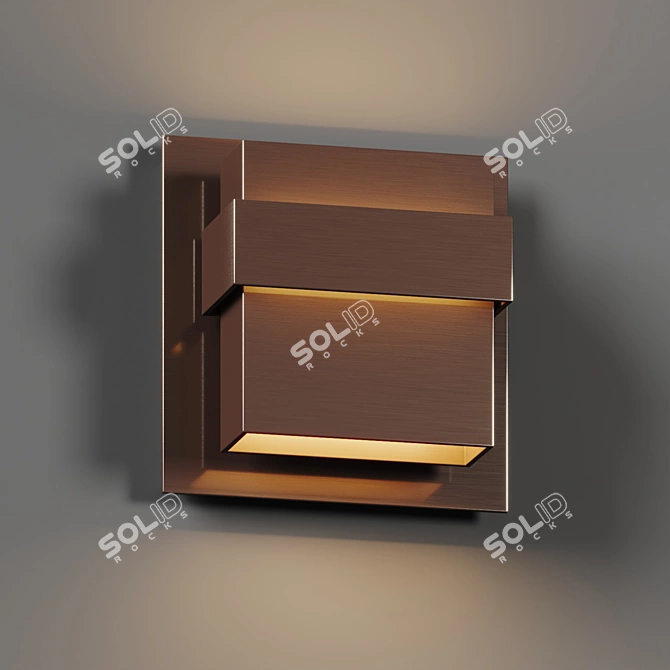 Minimalistic LED Wall Sconce Fixture 3D model image 2